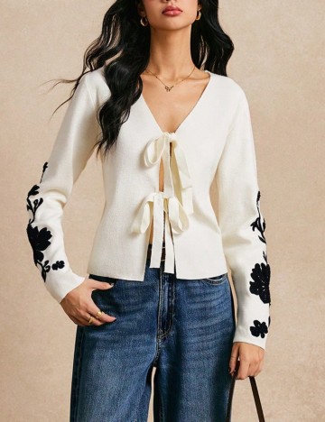 Cardigan Shein, crem