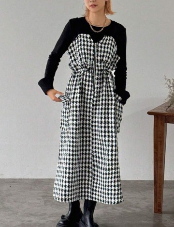 Rochie midi Shein FRIFUL, mix culori