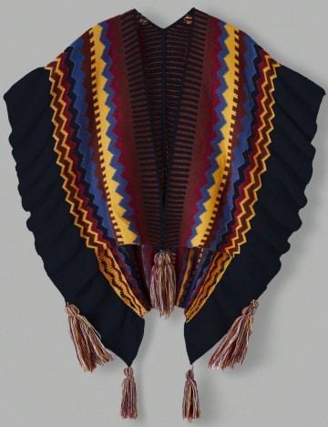 Poncho Shein Curve+, mix culori