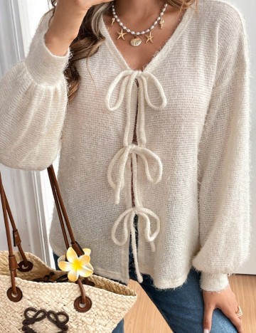 Cardigan Shein, crem