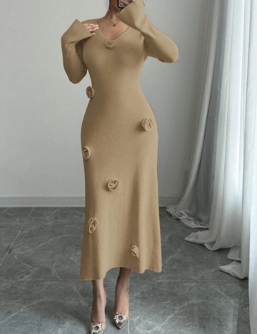 Rochie midi Shein, bej