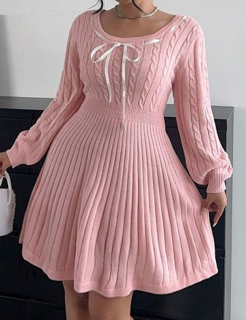Rochie mini Shein Curve+, roz