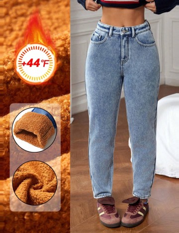 Jeans Shein, albastru