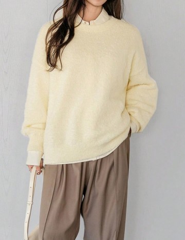 Pulover Shein DAZY  LESS, crem