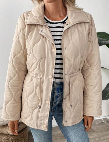 Geacă Shein Emery Rose, crem