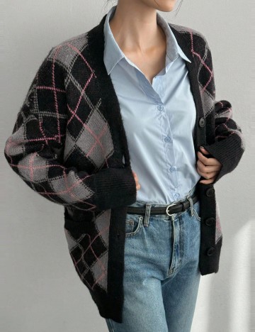 Cardigan Shein DAZY, mix culori