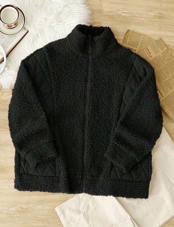Jachetă Shein Curve+, negru