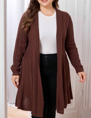 Cardigan Shein Curve+, maro