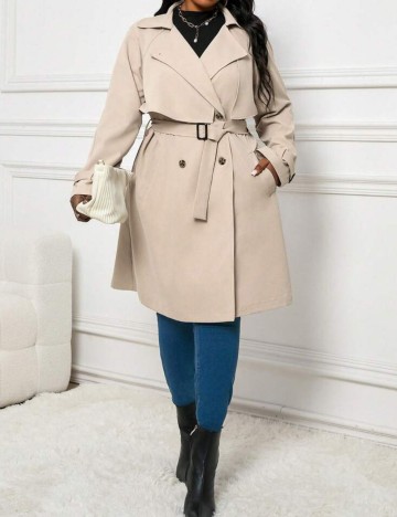 Trench Shein Curve+, bej