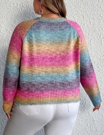 Pulover Shein Curve+, mix culori