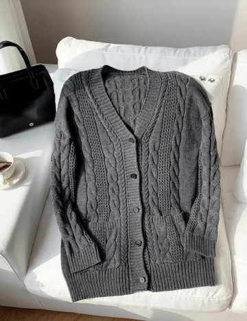Cardigan Shein, gri