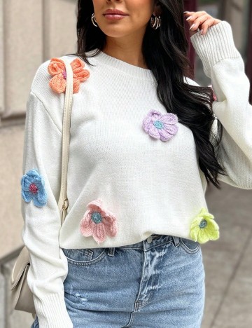 Pulover Shein, crem
