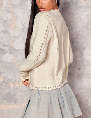 Cardigan Shein, crem