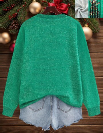 Bluză Shein Curve+, verde
