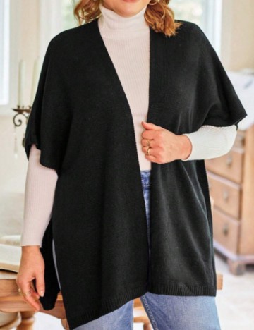 Cardigan Shein Curve+, negru