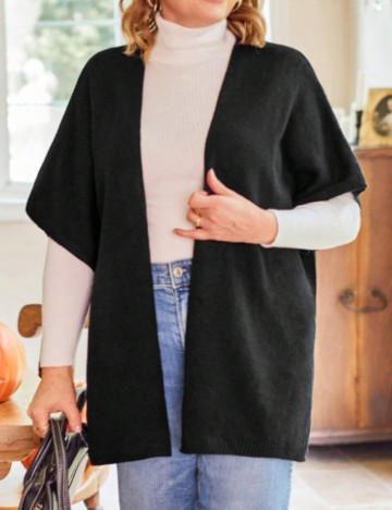 Cardigan Shein Curve+, negru