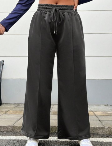 Pantaloni Shein Curve+, gri