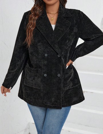 Sacou Shein Curve+, negru