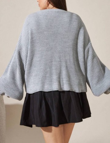 Pulover Shein Curve+, gri