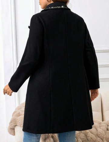 Palton Shein Curve+, negru