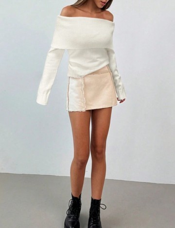 Pulover Shein, crem