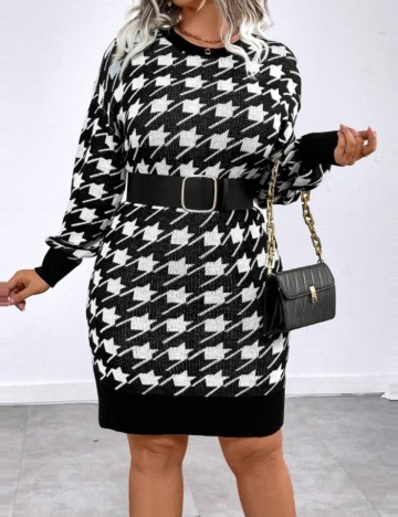 Rochie mini Shein Curve+, mix culori
