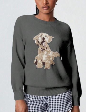 Pulover Shein, gri