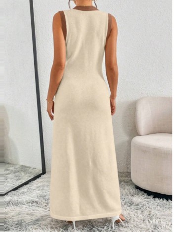 Rochie maxi Shein, crem