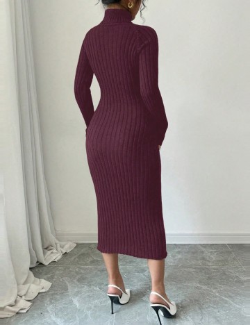 Rochie midi Shein, vișiniu