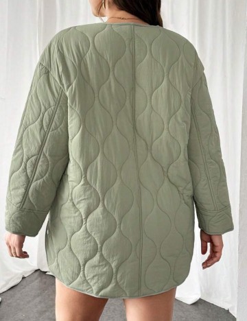 Geacă Shein Curve+, verde