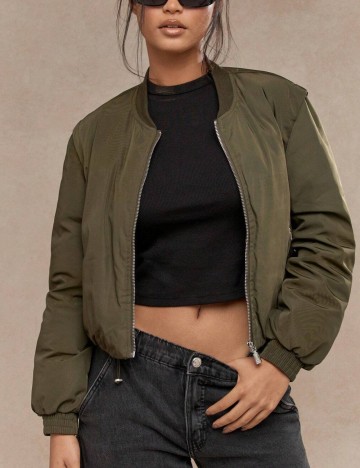 Jachetă Shein Missguided, kaki