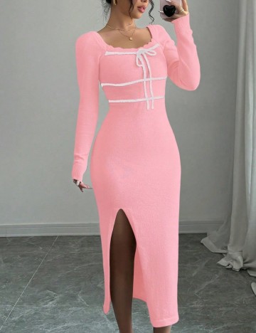 Rochie midi Shein, roz