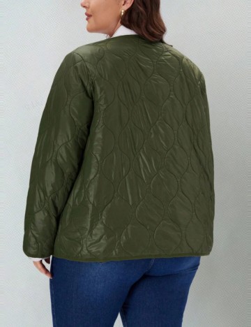 Geacă Shein Curve+, verde