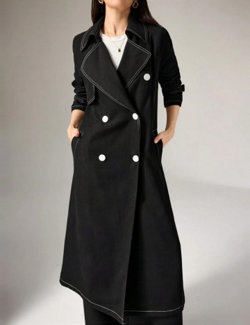 Trench Shein, negru
