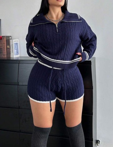 Compleu Shein Curve+, albastru