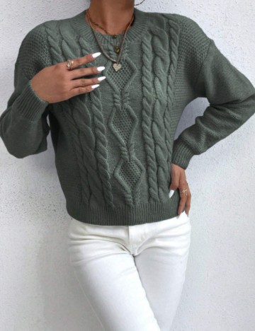 Pulover Shein Emery Rose, verde