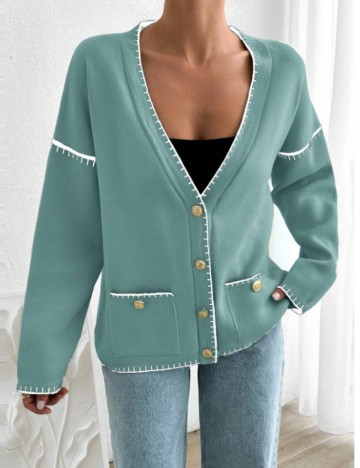 Cardigan Shein, turcoaz