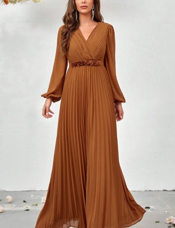 Rochie maxi Shein Belle, maro