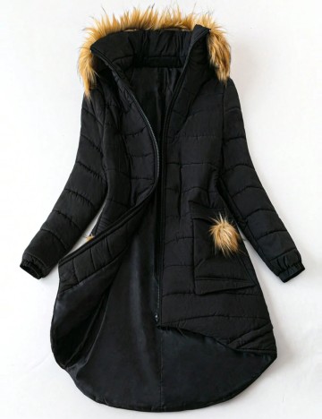 Geacă Shein Curve+, negru