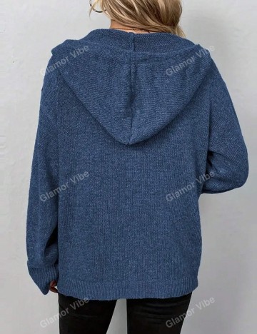 Cardigan Shein, bleumarin