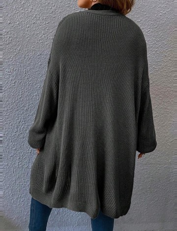Cardigan Shein Curve+, gri
