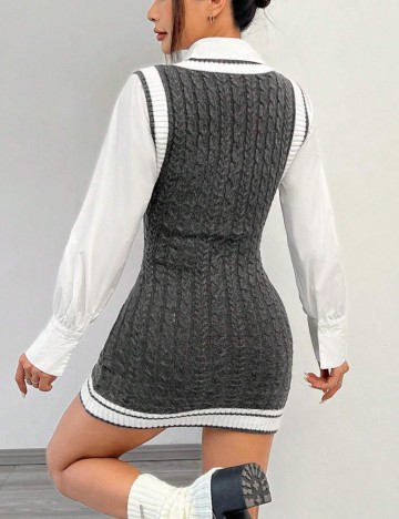 Rochie mini Shein, gri