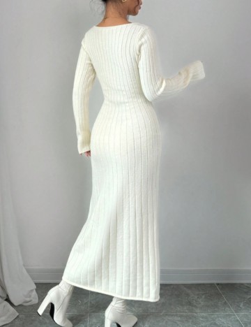 Rochie midi Shein, crem