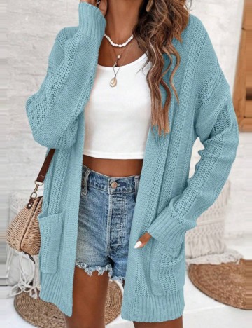 Cardigan Shein, albastru