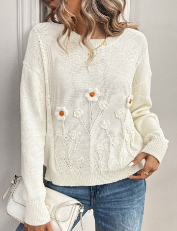 Pulover Shein, crem