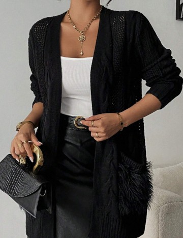 Cardigan Shein, negru