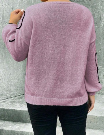 Pulover Shein Curve+, roz