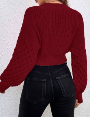 Cardigan Shein, vișiniu