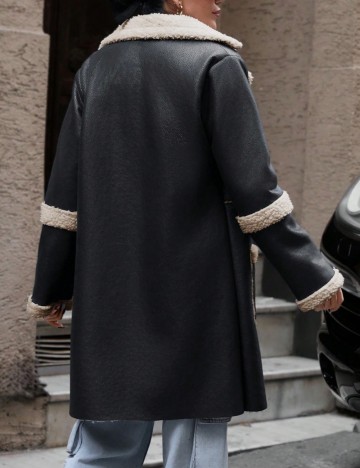 Palton Shein, negru