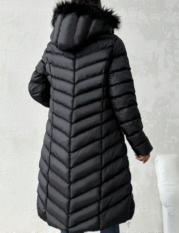 Geacă lungă Shein, negru